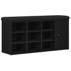 Banco de almacenamiento Roble Negro 102 x 32 x 50 cm