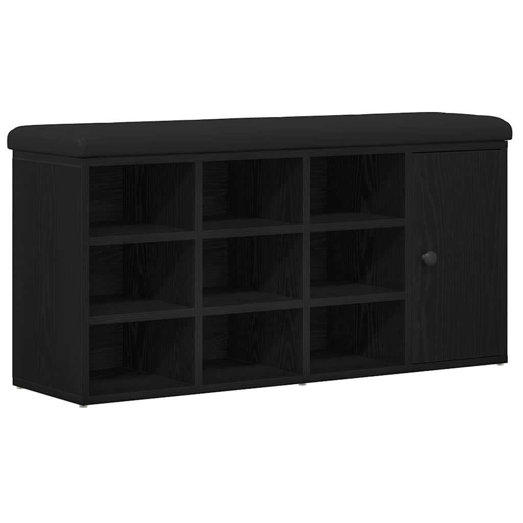 Banco de almacenamiento Roble Negro 102 x 32 x 50 cm