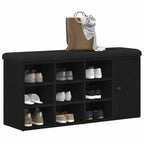 Banco de almacenamiento Roble Negro 102 x 32 x 50 cm