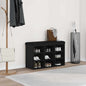 Banco para sapatos com prateleira Carvalho Preto 102 x 32 x 50 cm