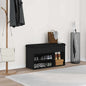 Banco para zapatos Negro 80 x 30 x 45 cm Madera contrachapada