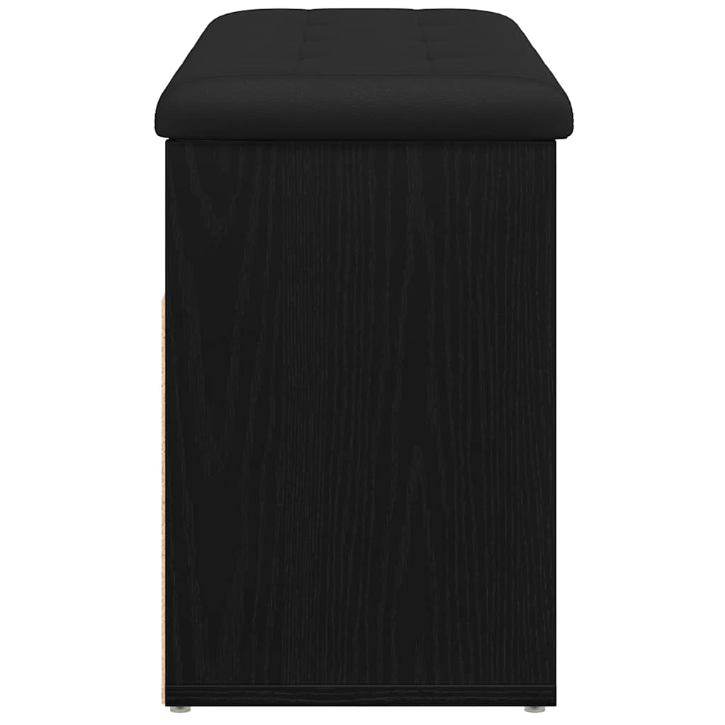 Banco para zapatos Negro 80 x 30 x 45 cm Madera contrachapada