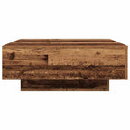 Mesa de Café Madera Antigua y Azul 80 x 80 x 31 cm