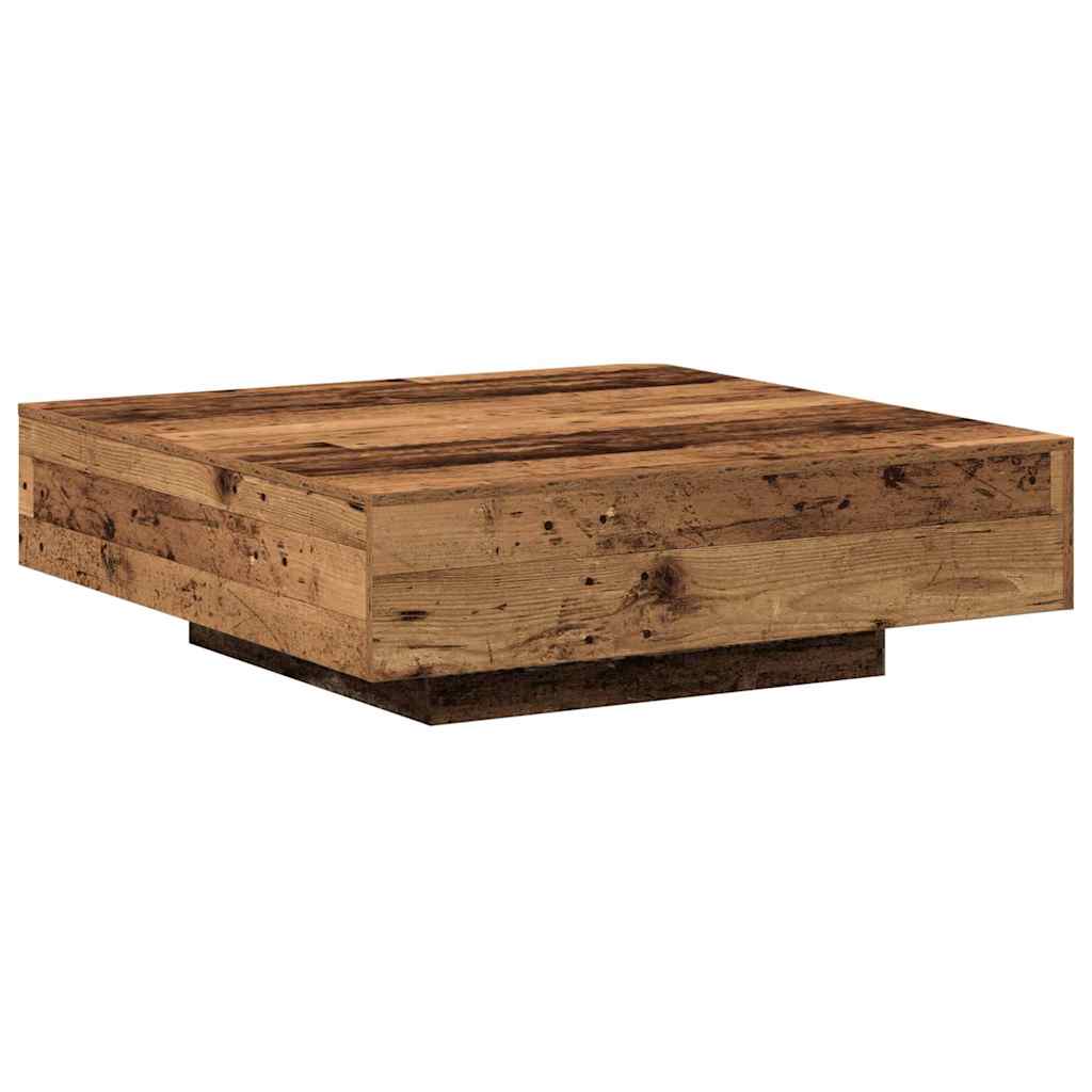 Mesa de Café Madera envejecida 100 x 100 x 31 cm