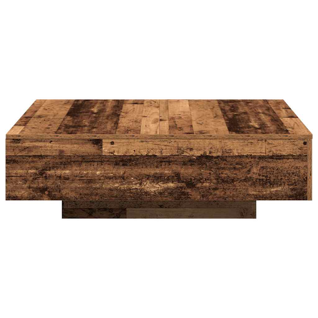 Mesa de Café Madera envejecida 100 x 100 x 31 cm