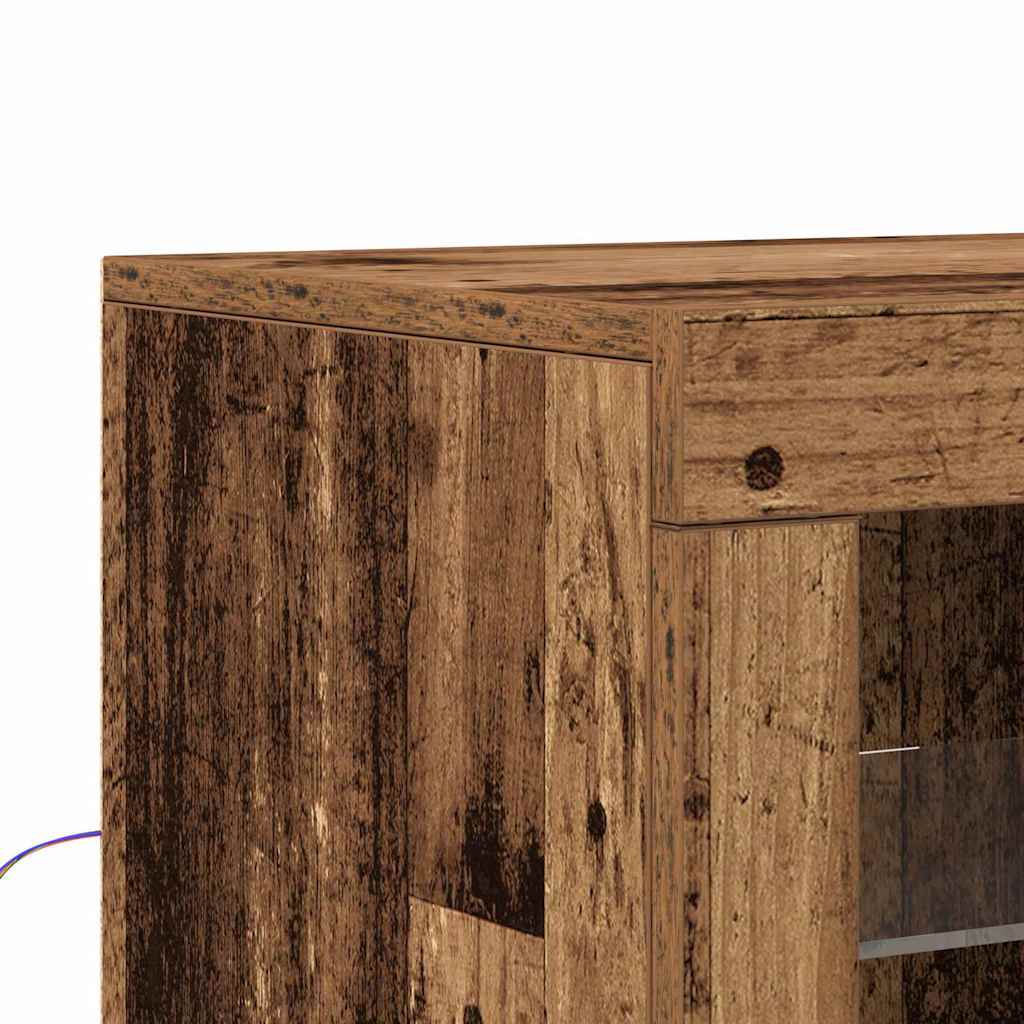 Aparador LED Madera vieja 60,5 x 37 x 100 cm