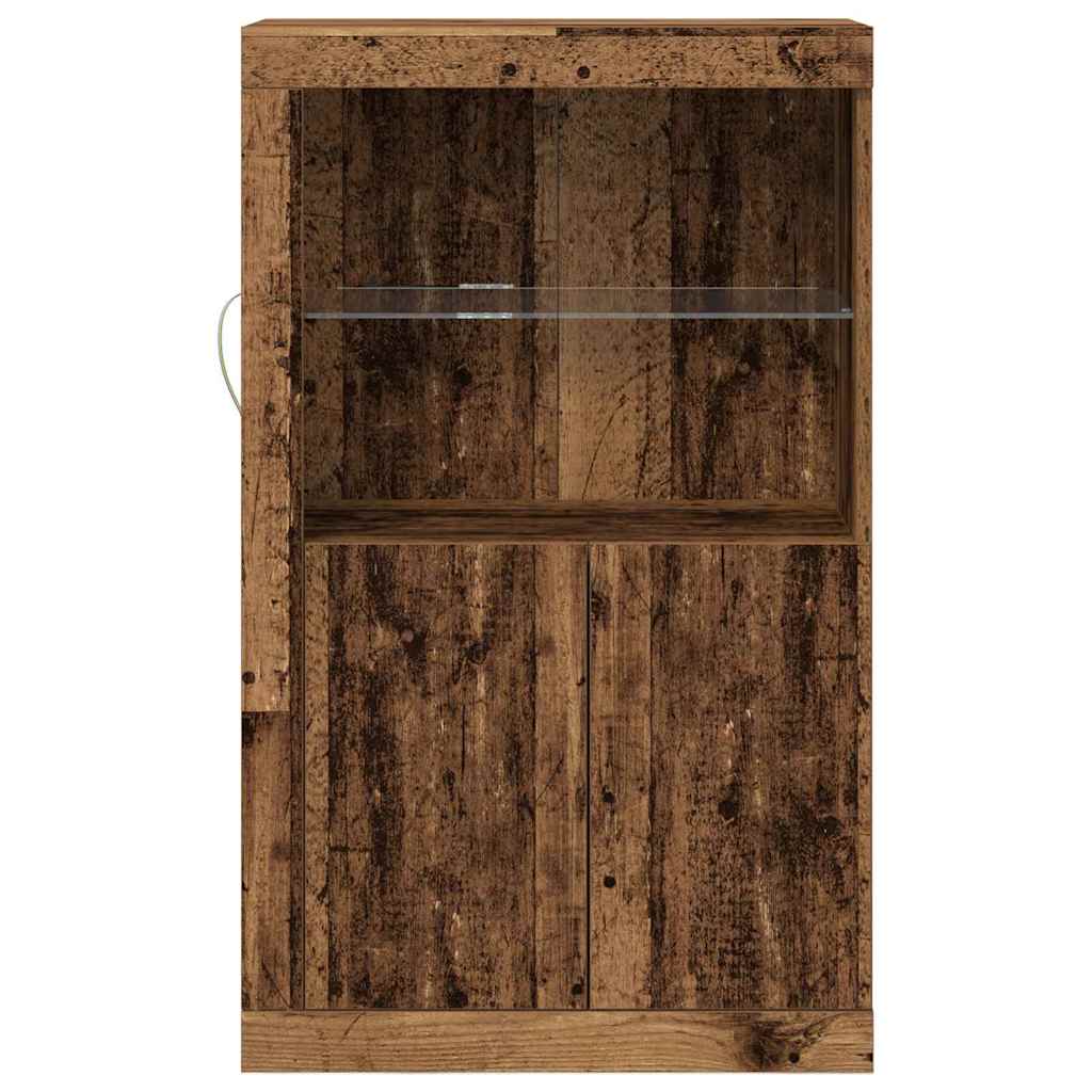 Aparador LED Madera vieja 60,5 x 37 x 100 cm