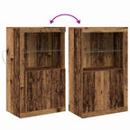 Aparador LED Madera vieja 60,5 x 37 x 100 cm