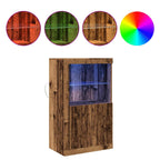 Aparador LED Madera vieja 60,5 x 37 x 100 cm