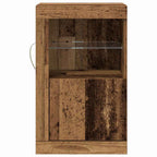 Aparador LED 2 pcs Madera vieja 41 x 37 x 67 cm