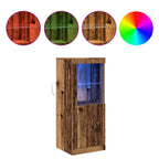 Aparador LED Marrón 41 x 37 x 100 cm Madera de ingeniería