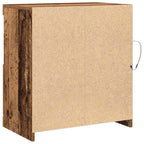 Aparador LED Marrón 60,5 x 37 x 67 cm Madera de ingeniería