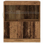 Aparador LED Marrón 60,5 x 37 x 67 cm Madera de ingeniería