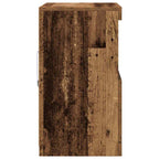 Aparador LED Marrón 60,5 x 37 x 67 cm Madera de ingeniería