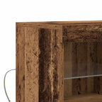 Aparador LED Marrón 81 x 37 x 66,5 cm Madera de ingeniería