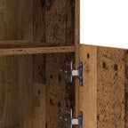 Aparador LED Marrón 81 x 37 x 66,5 cm Madera de ingeniería