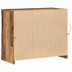 Aparador LED Marrón 81 x 37 x 66,5 cm Madera de ingeniería