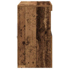 Aparador LED Marrón 81 x 37 x 66,5 cm Madera de ingeniería