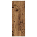 Aparador LED Marrón 60 x 37 x 100 cm Madera de ingeniería