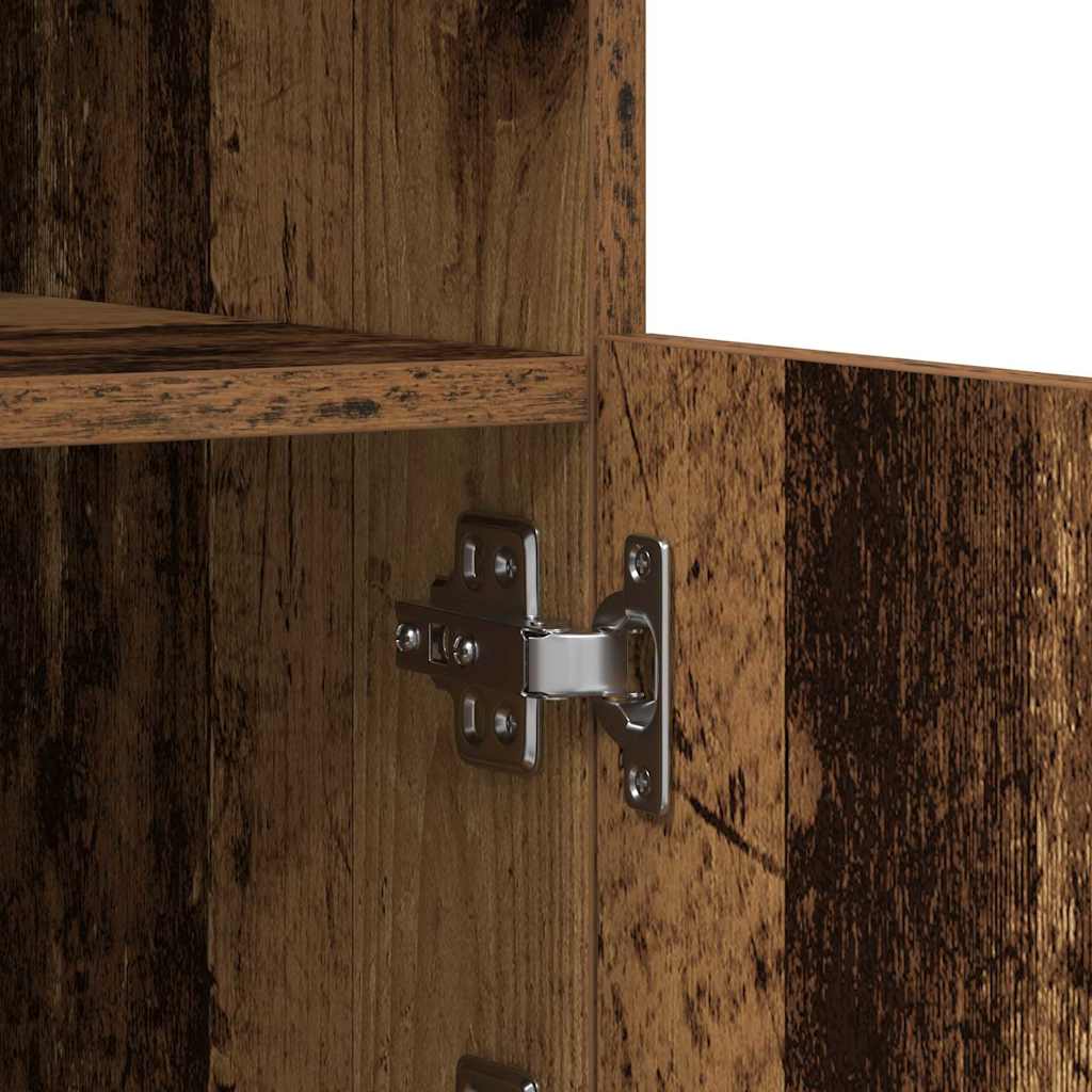Aparador LED Madera vieja 41 x 37 x 67 cm Madera de ingeniería