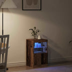 Aparador LED Madera vieja 41 x 37 x 67 cm Madera de ingeniería