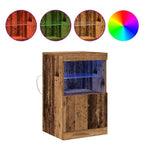 Aparador LED Madera vieja 41 x 37 x 67 cm Madera de ingeniería