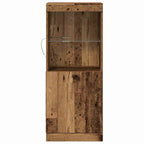 Aparador LED Madera vieja 41 x 37 x 100 cm Madera de ingeniería
