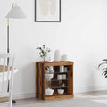 Aparador LED con tiras LED Madera vieja 60,5 x 37 x 67 cm