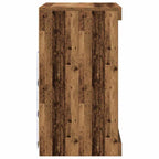 Aparador LED con tiras LED Madera vieja 60,5 x 37 x 67 cm
