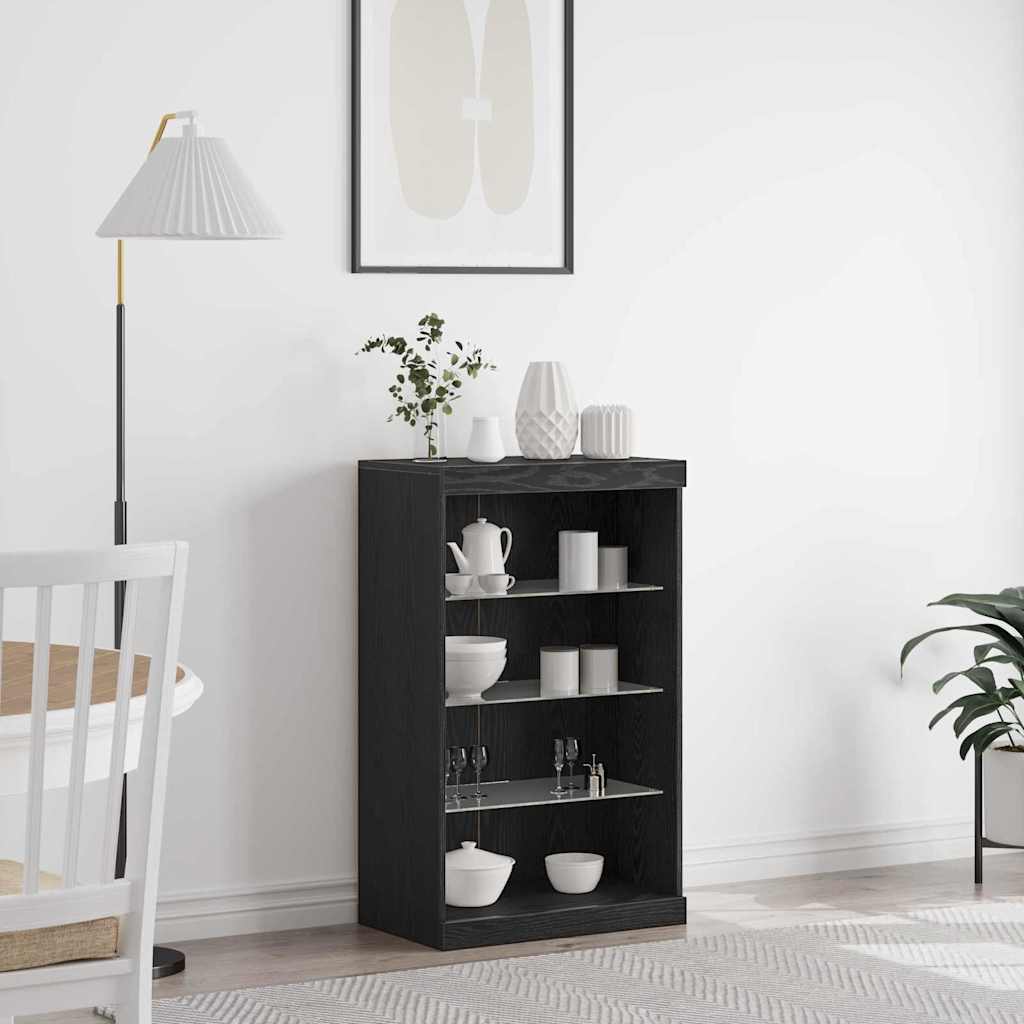LED sideboard Old wood 60.5 x 37 x 100 cm