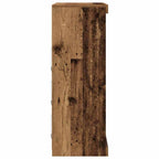 Aparador LED con tiras LED Madera envejecida 81 x 37 x 100 cm