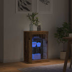 Aparador LED Madera vieja 41 x 37 x 67 cm Madera de ingeniería