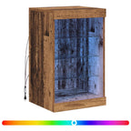 Aparador LED Madera vieja 41 x 37 x 67 cm Madera de ingeniería