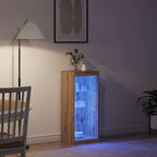 Aparador LED con tiras LED Roble artesanal 41 x 37 x 100 cm
