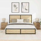 Armario de Noche 2 pcs Roble artesanal 45 x 40 x 55 cm