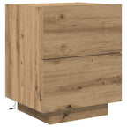 Armario de Noche 2 pcs Roble artesanal 45 x 40 x 55 cm