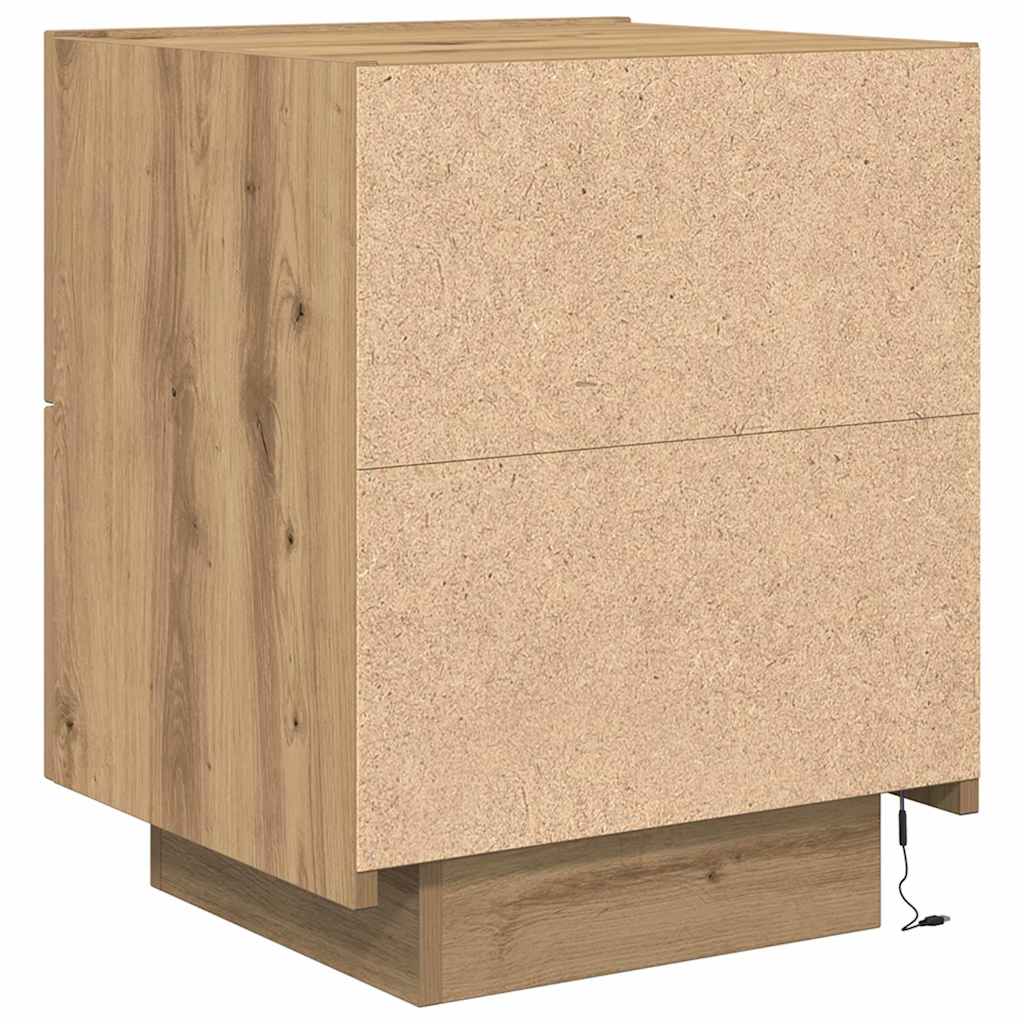 Armario de Noche 2 pcs Roble artesanal 45 x 40 x 55 cm