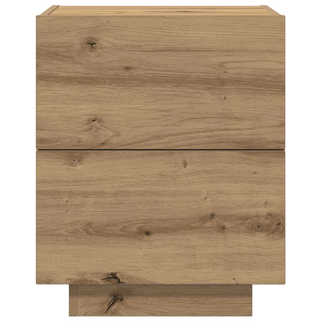 Armario de Noche 2 pcs Roble artesanal 45 x 40 x 55 cm