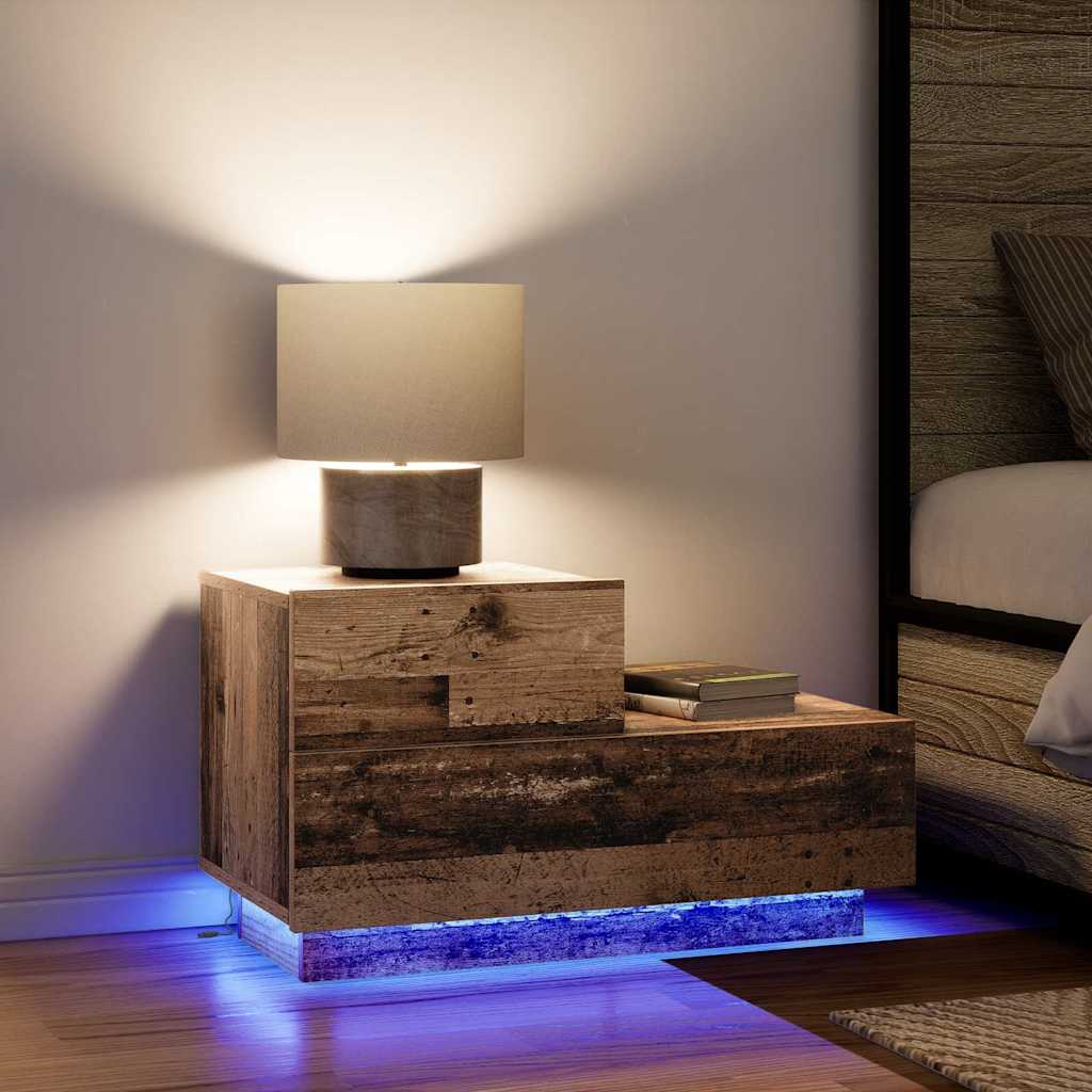 Armario de Noche con cajón Madera vieja 70 x 36 x 40,5 cm