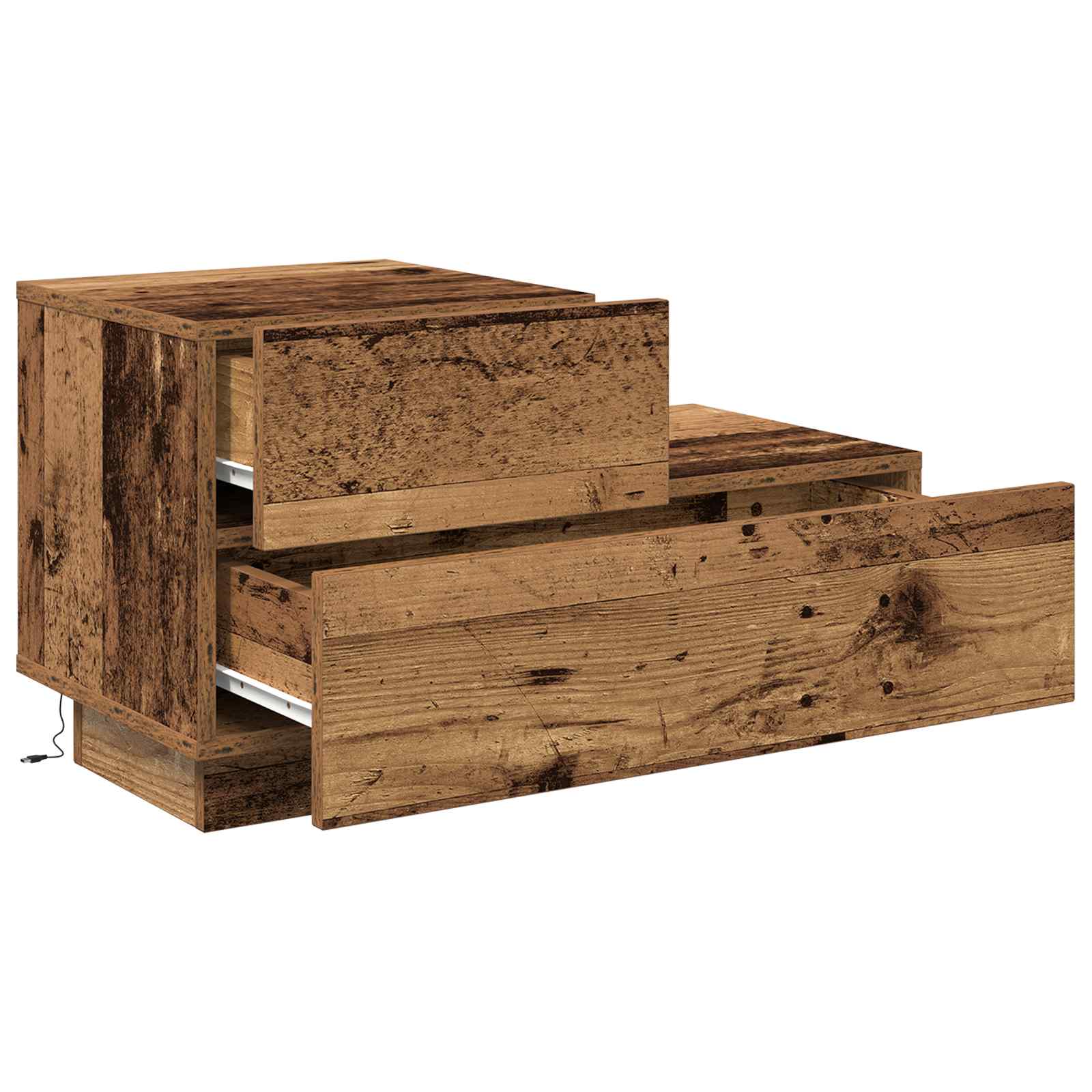 Armario de Noche con cajón Madera vieja 70 x 36 x 40,5 cm