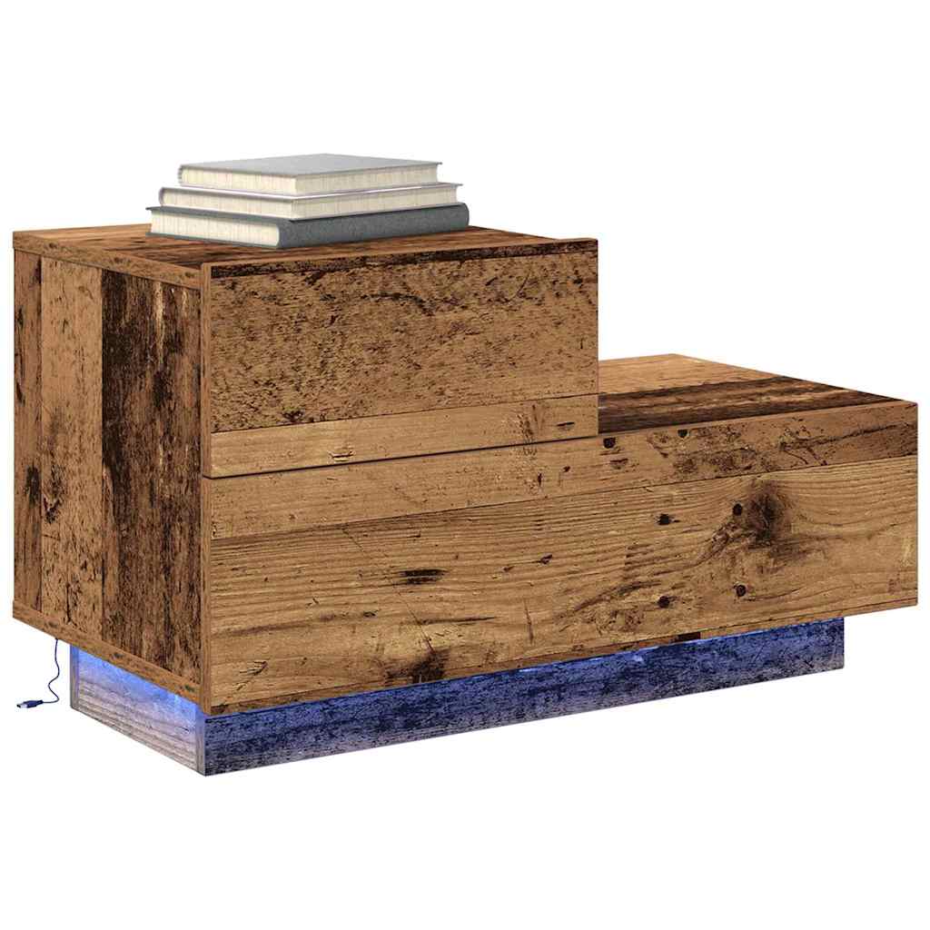 Armario de Noche con cajón Madera vieja 70 x 36 x 40,5 cm