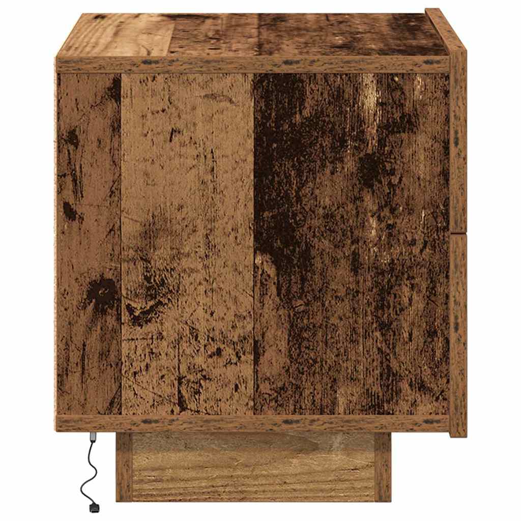 Armario de Noche con cajón Madera vieja 70 x 36 x 40,5 cm