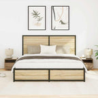 Armario de Noche 2 pcs Roble artesanal 40 x 39 x 37 cm