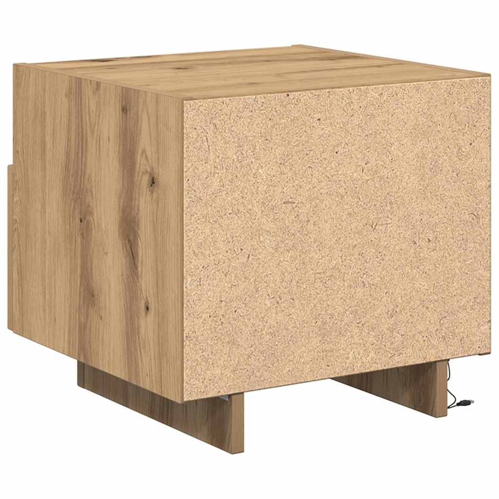 Armario de Noche 2 pcs Roble artesanal 40 x 39 x 37 cm
