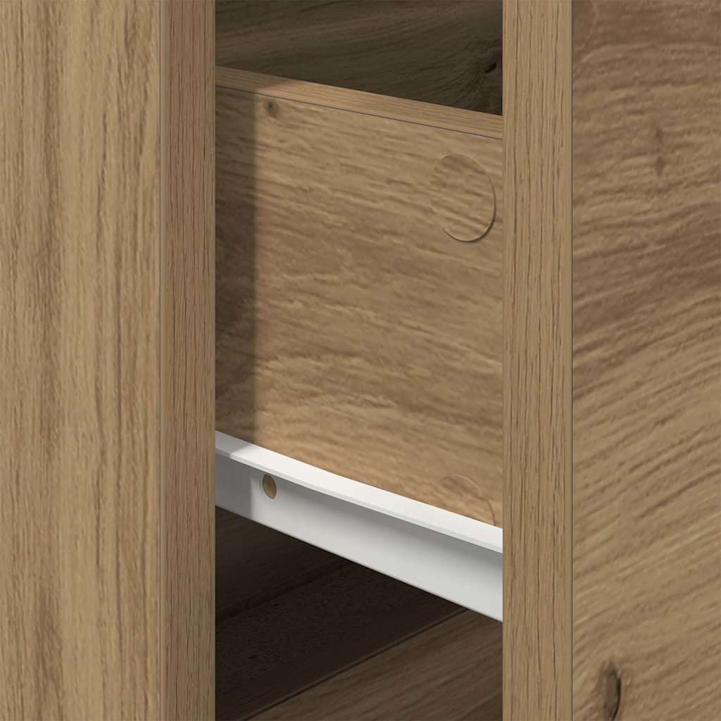 Armario de Noche 2 pcs Roble artesanal 50 x 39 x 41 cm