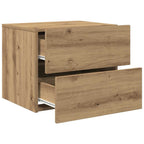 Armario de Noche 2 pcs Roble artesanal 50 x 39 x 41 cm