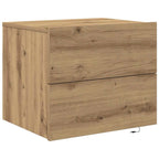 Armario de Noche 2 pcs Roble artesanal 50 x 39 x 41 cm