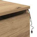 Mesita de noche de pared 2 pcs Roble artesanal 50 x 36 x 30 cm