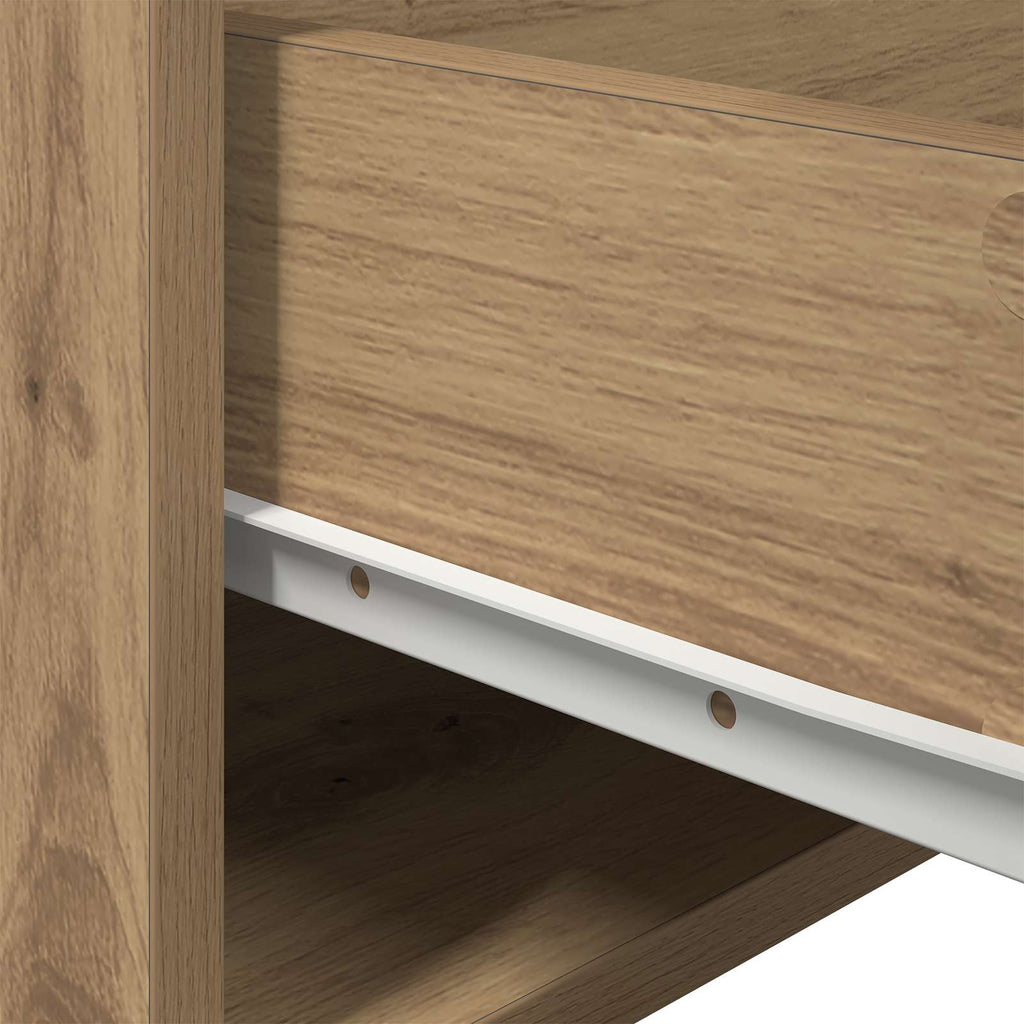 Mesita de noche de pared 2 pcs Roble artesanal 50 x 36 x 30 cm