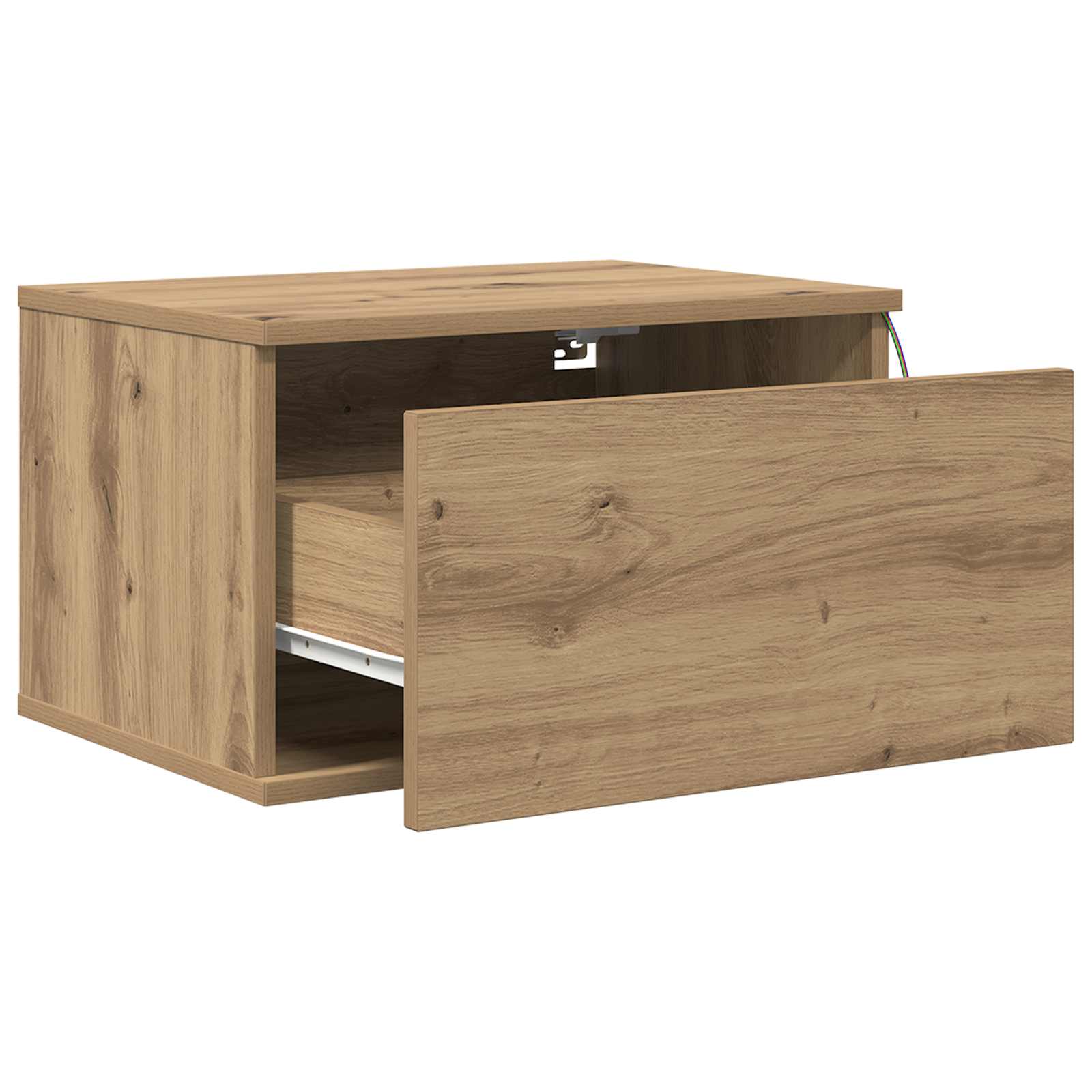 Mesita de noche de pared 2 pcs Roble artesanal 50 x 36 x 30 cm